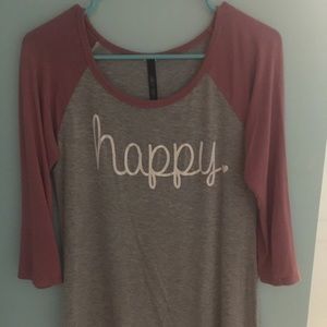 Happy graffic tee